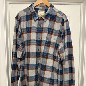 MADEWELL FLANNEL SHIRT (MINT) XXL